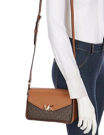 michael kors small scallop crossbody bag|Sylvia Small Signature Logo Crossbody Bag .